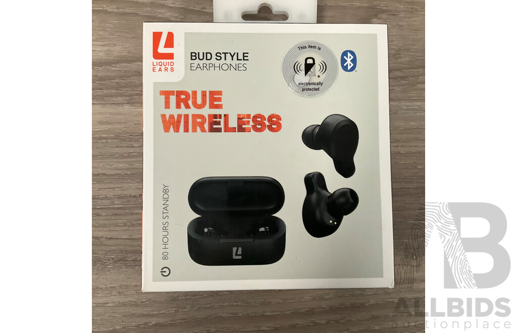 LIQUID EARS True Wireless Earphones X5 & CREST Chargers - Lot of 8