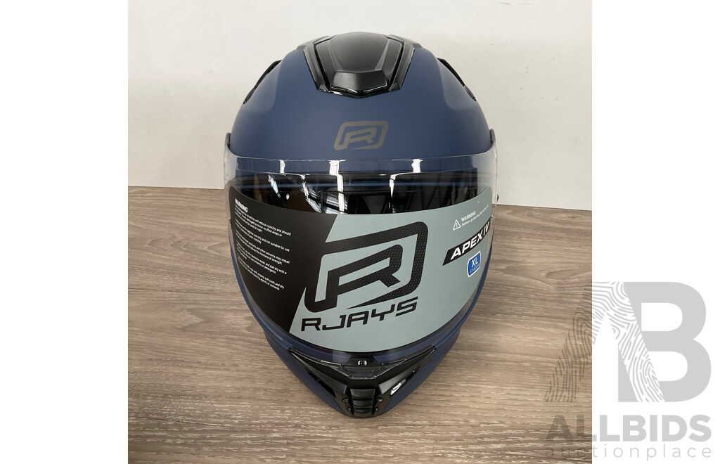 RJAYS Apex IV Helmet - Matte Blue - XL (61-62cm) - ORP$139.00