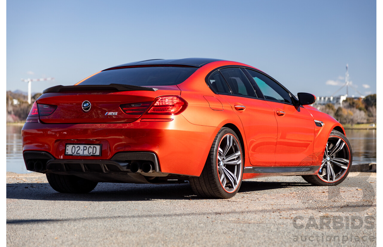 5/2013 BMW M6 Gran Coupe F06 4d Coupe Sakhir Orange Metallic Twin Turbo V8 4.4L