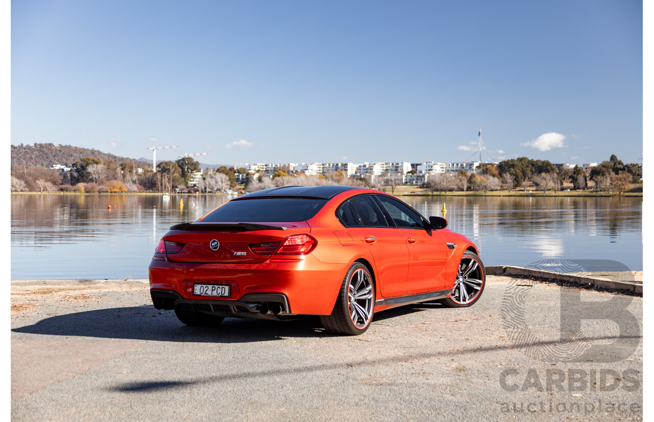 5/2013 BMW M6 Gran Coupe F06 4d Coupe Sakhir Orange Metallic Twin Turbo V8 4.4L