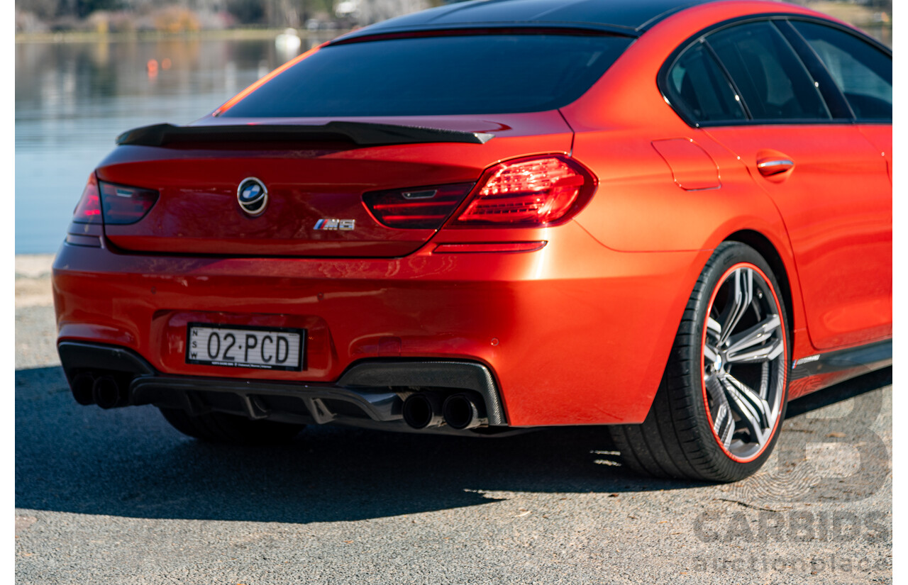 5/2013 BMW M6 Gran Coupe F06 4d Coupe Sakhir Orange Metallic Twin Turbo V8 4.4L