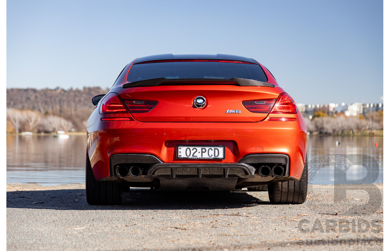 5/2013 BMW M6 Gran Coupe F06 4d Coupe Sakhir Orange Metallic Twin Turbo V8 4.4L