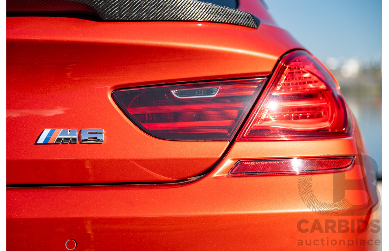 5/2013 BMW M6 Gran Coupe F06 4d Coupe Sakhir Orange Metallic Twin Turbo V8 4.4L