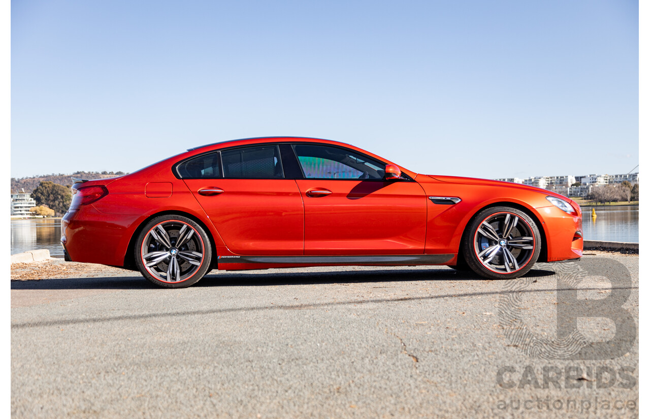 5/2013 BMW M6 Gran Coupe F06 4d Coupe Sakhir Orange Metallic Twin Turbo V8 4.4L