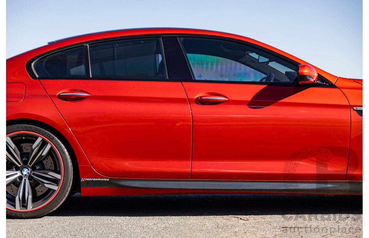 5/2013 BMW M6 Gran Coupe F06 4d Coupe Sakhir Orange Metallic Twin Turbo V8 4.4L