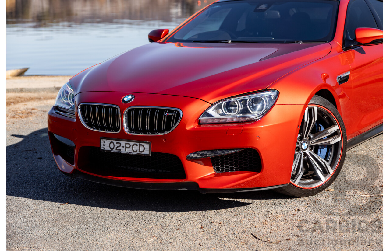 5/2013 BMW M6 Gran Coupe F06 4d Coupe Sakhir Orange Metallic Twin Turbo V8 4.4L