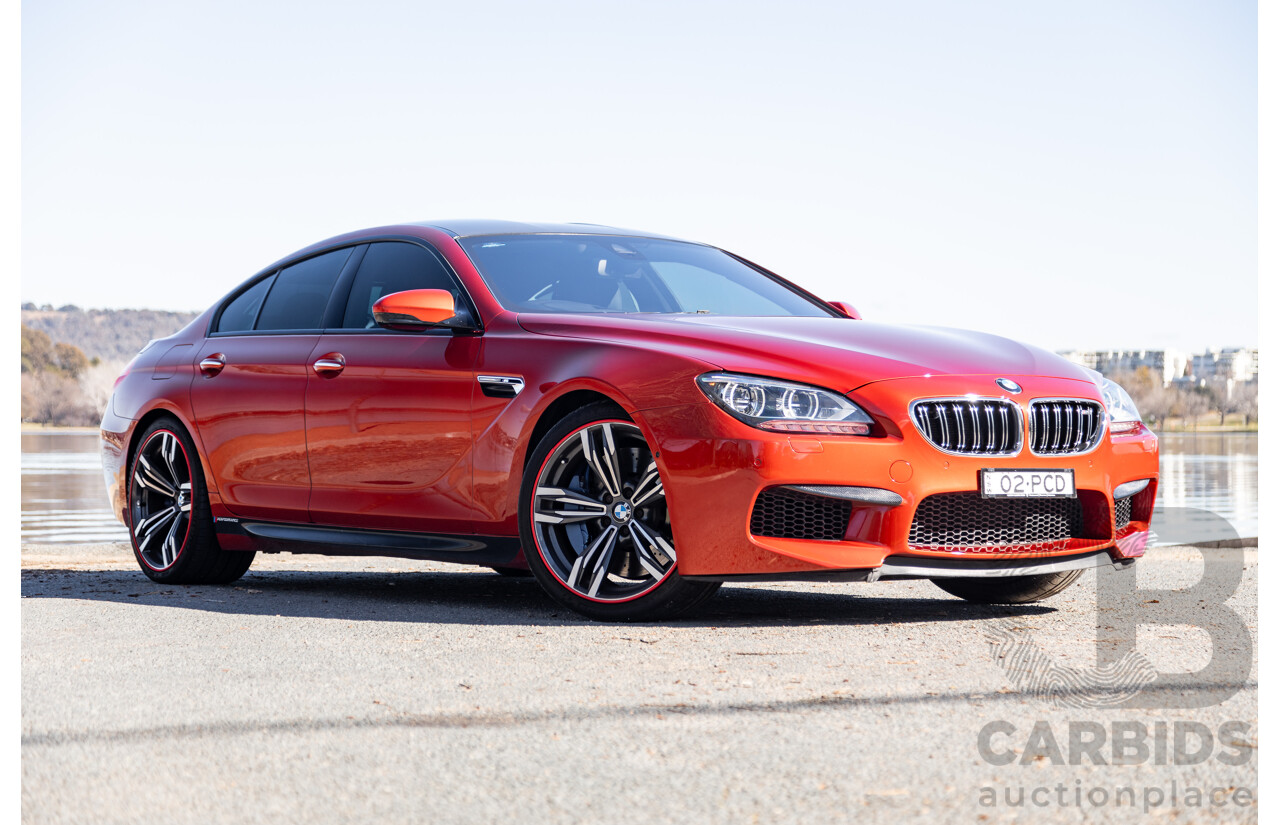 5/2013 BMW M6 Gran Coupe F06 4d Coupe Sakhir Orange Metallic Twin Turbo V8 4.4L