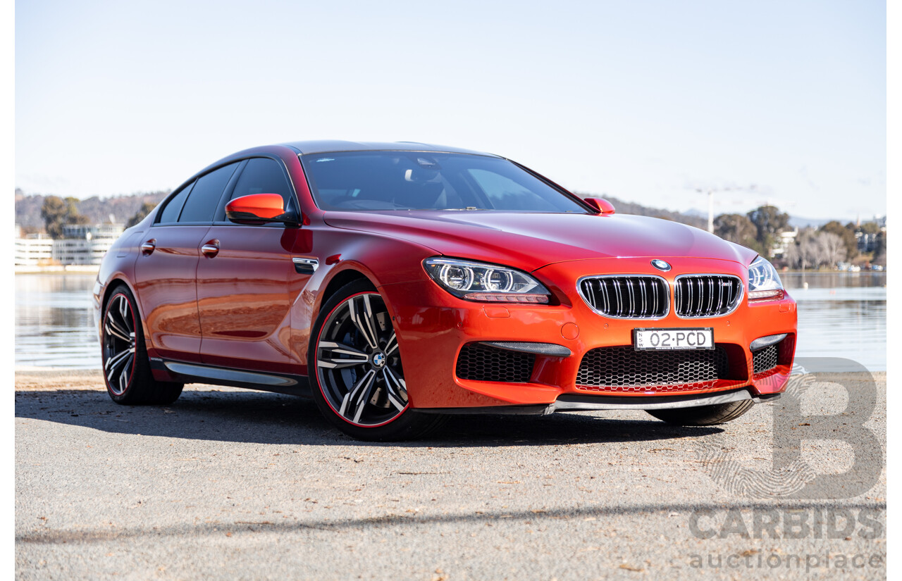 5/2013 BMW M6 Gran Coupe F06 4d Coupe Sakhir Orange Metallic Twin Turbo V8 4.4L