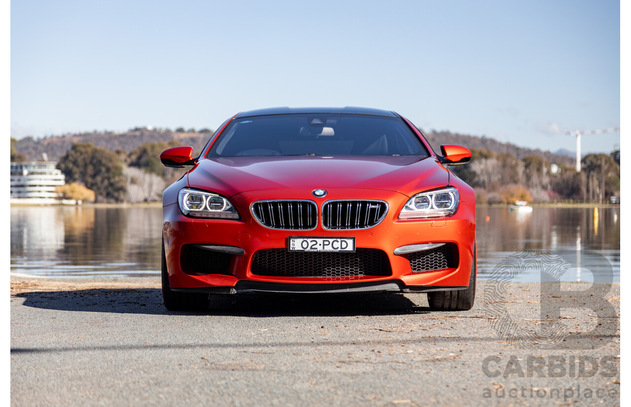 5/2013 BMW M6 Gran Coupe F06 4d Coupe Sakhir Orange Metallic Twin Turbo V8 4.4L