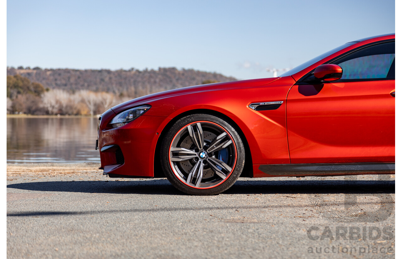 5/2013 BMW M6 Gran Coupe F06 4d Coupe Sakhir Orange Metallic Twin Turbo V8 4.4L