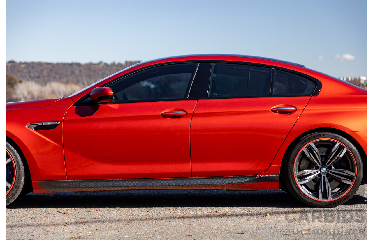 5/2013 BMW M6 Gran Coupe F06 4d Coupe Sakhir Orange Metallic Twin Turbo V8 4.4L