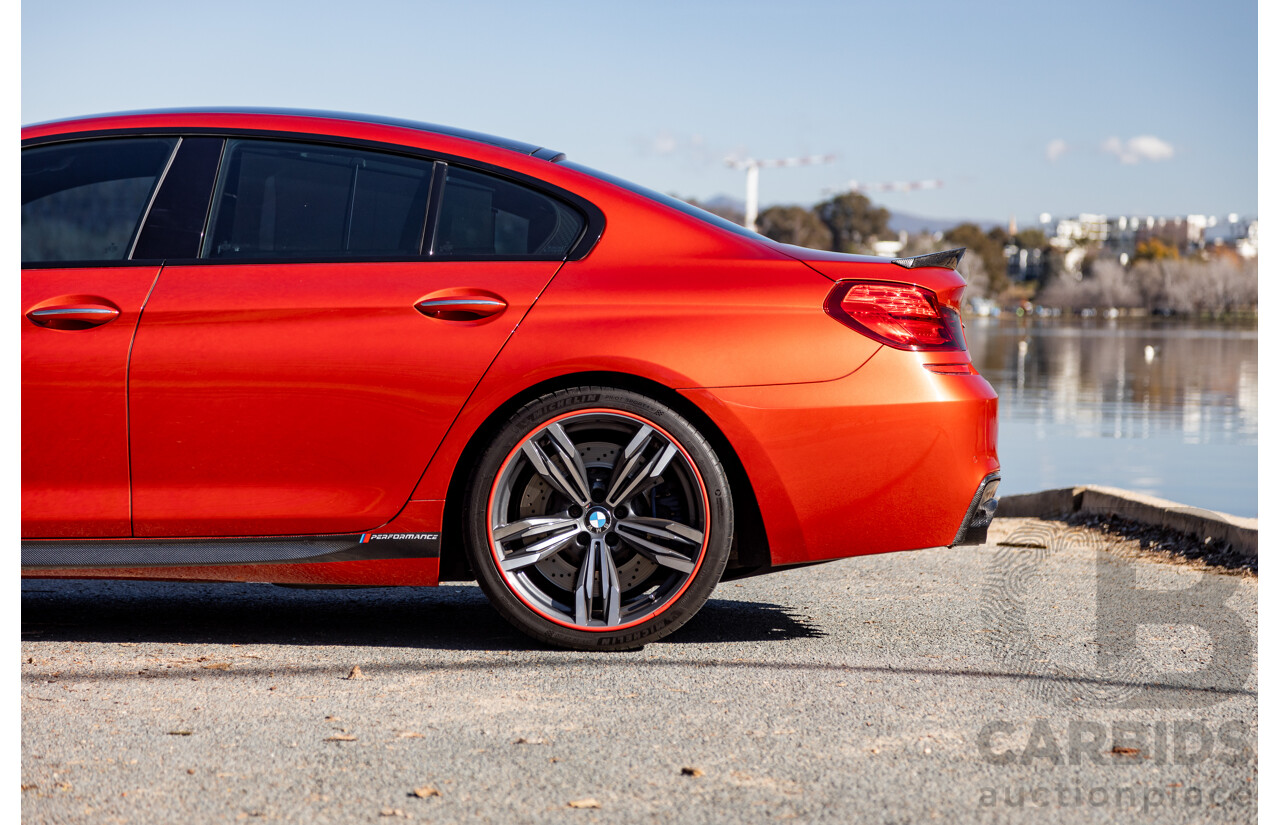 5/2013 BMW M6 Gran Coupe F06 4d Coupe Sakhir Orange Metallic Twin Turbo V8 4.4L