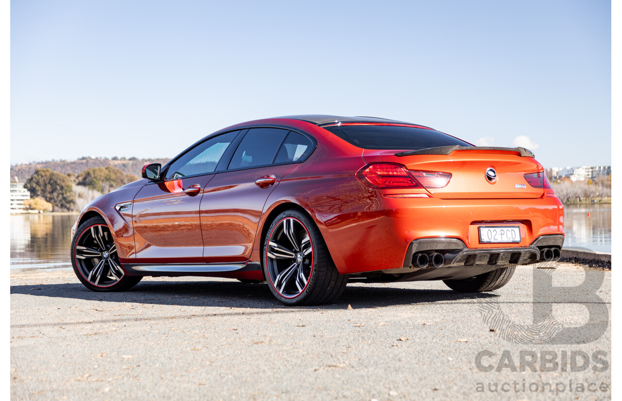 5/2013 BMW M6 Gran Coupe F06 4d Coupe Sakhir Orange Metallic Twin Turbo V8 4.4L