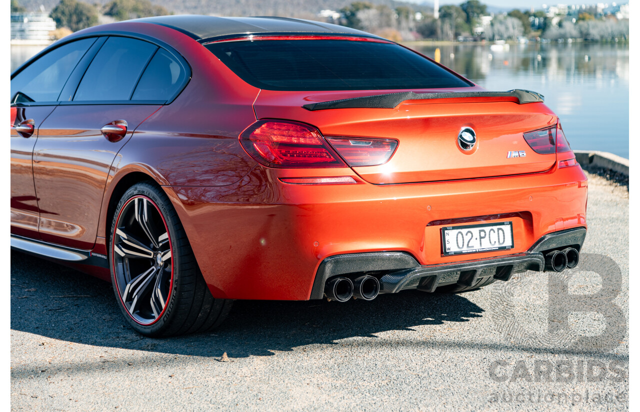 5/2013 BMW M6 Gran Coupe F06 4d Coupe Sakhir Orange Metallic Twin Turbo V8 4.4L