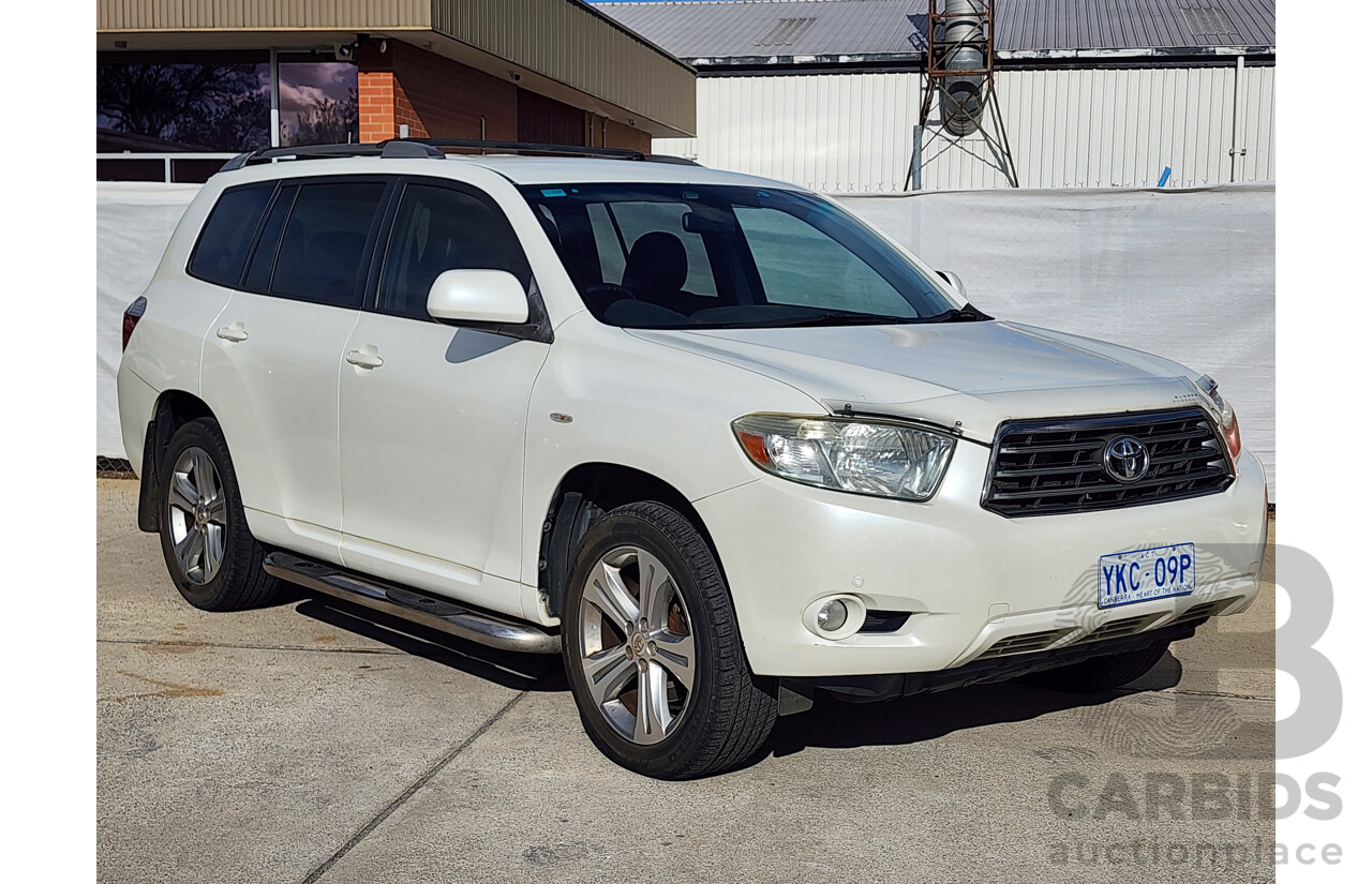 03/2008 Toyota Kluger KX-S (FWD) FWD GSU40R 4D Wagon White 3.5L