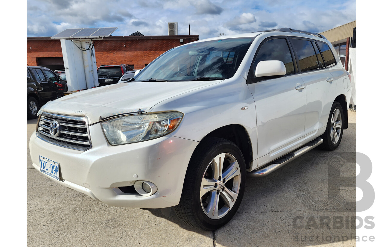 03/2008 Toyota Kluger KX-S (FWD) FWD GSU40R 4D Wagon White 3.5L