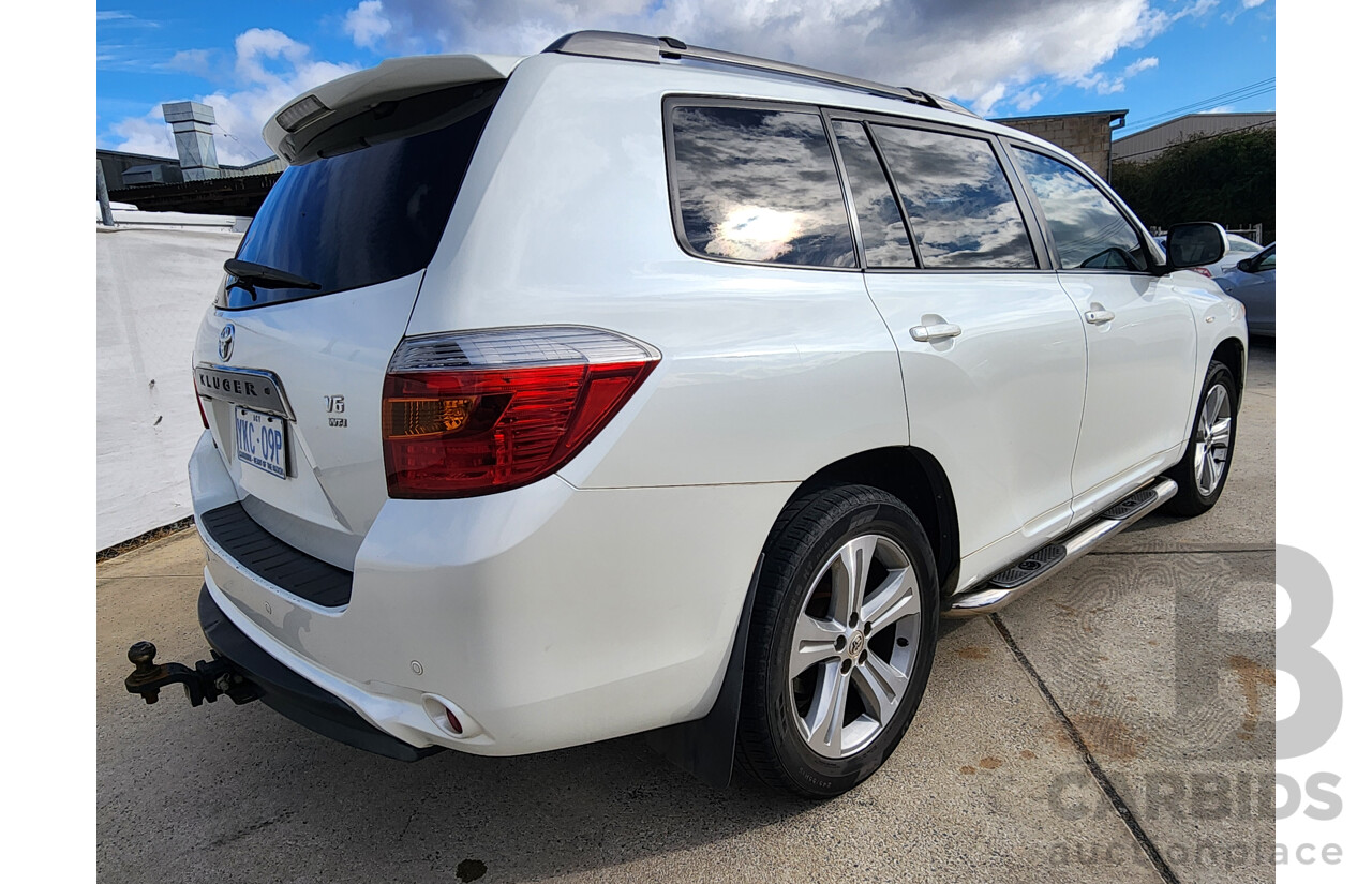 03/2008 Toyota Kluger KX-S (FWD) FWD GSU40R 4D Wagon White 3.5L