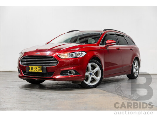 04/2018 Ford Mondeo Trend TDCi MD MY18 4d Wagon Ruby Red Turbo Diesel 2.0L