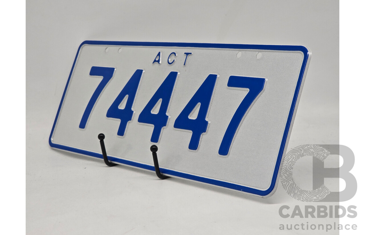 ACT 5-Digit Number Plate - 74447