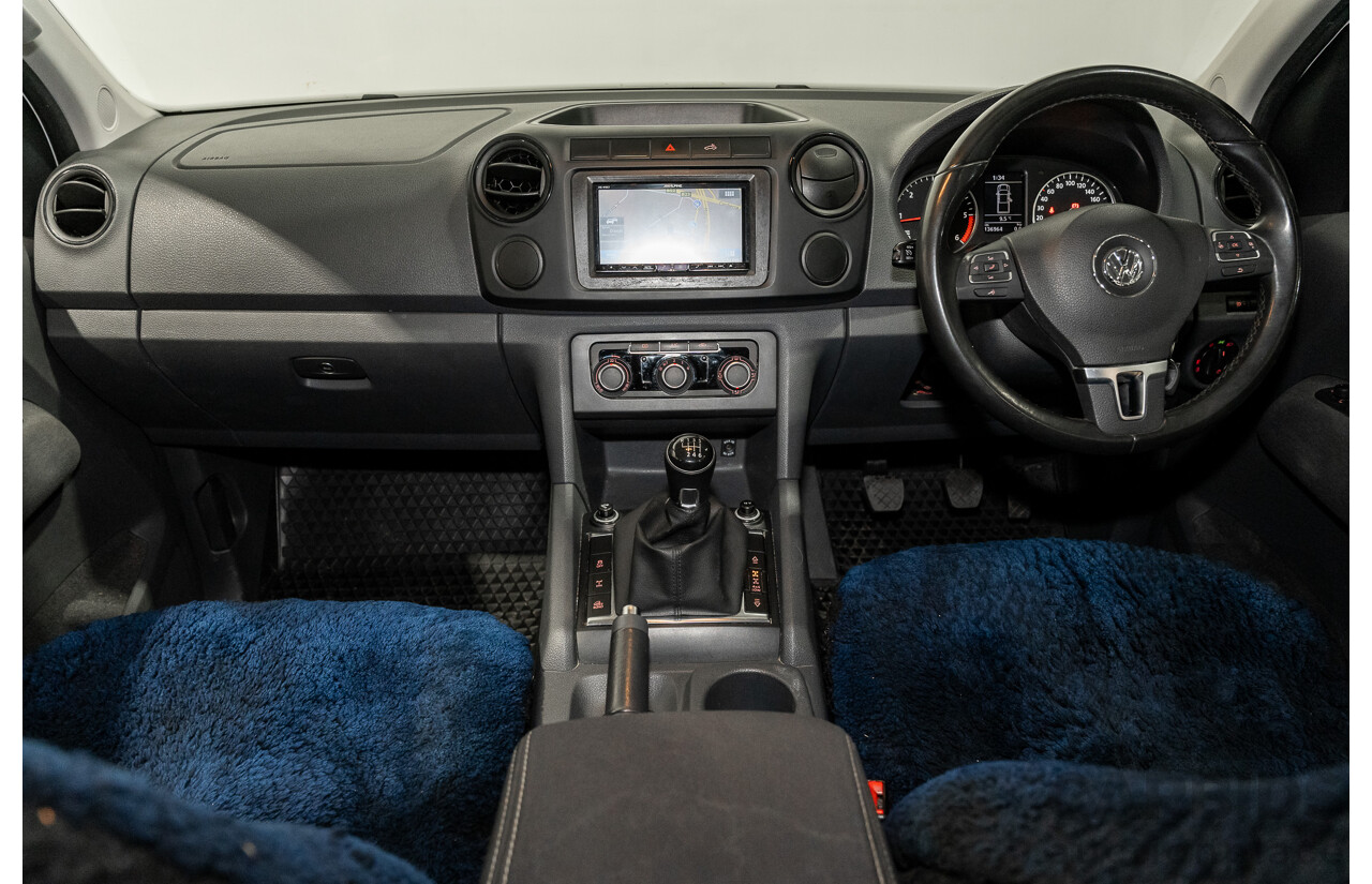 10/2014 Volkswagen Amarok Tdi400 Trendline (4x4) 2H MY14 Dual Cab Utility White Turbo Diesel 2.0L