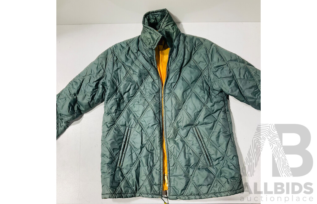 Quantity of Three Jackets, Vintage and Other, and a Hoodie - Mossimo Sz L, Blaq Melbourne Sz L, Fire Bird Parka Sz M and Kenji Hoodie with Tag Sz M