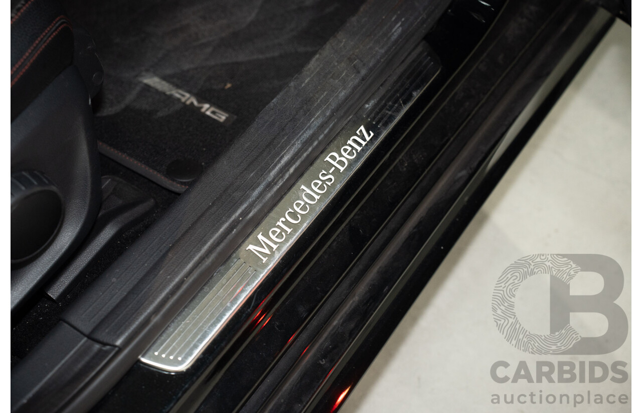 1/2015 Mercedes Benz A200 BE 176 AMG Pack MY15 5d Hatchback Cosmos Black Metallic Turbo 1.6L
