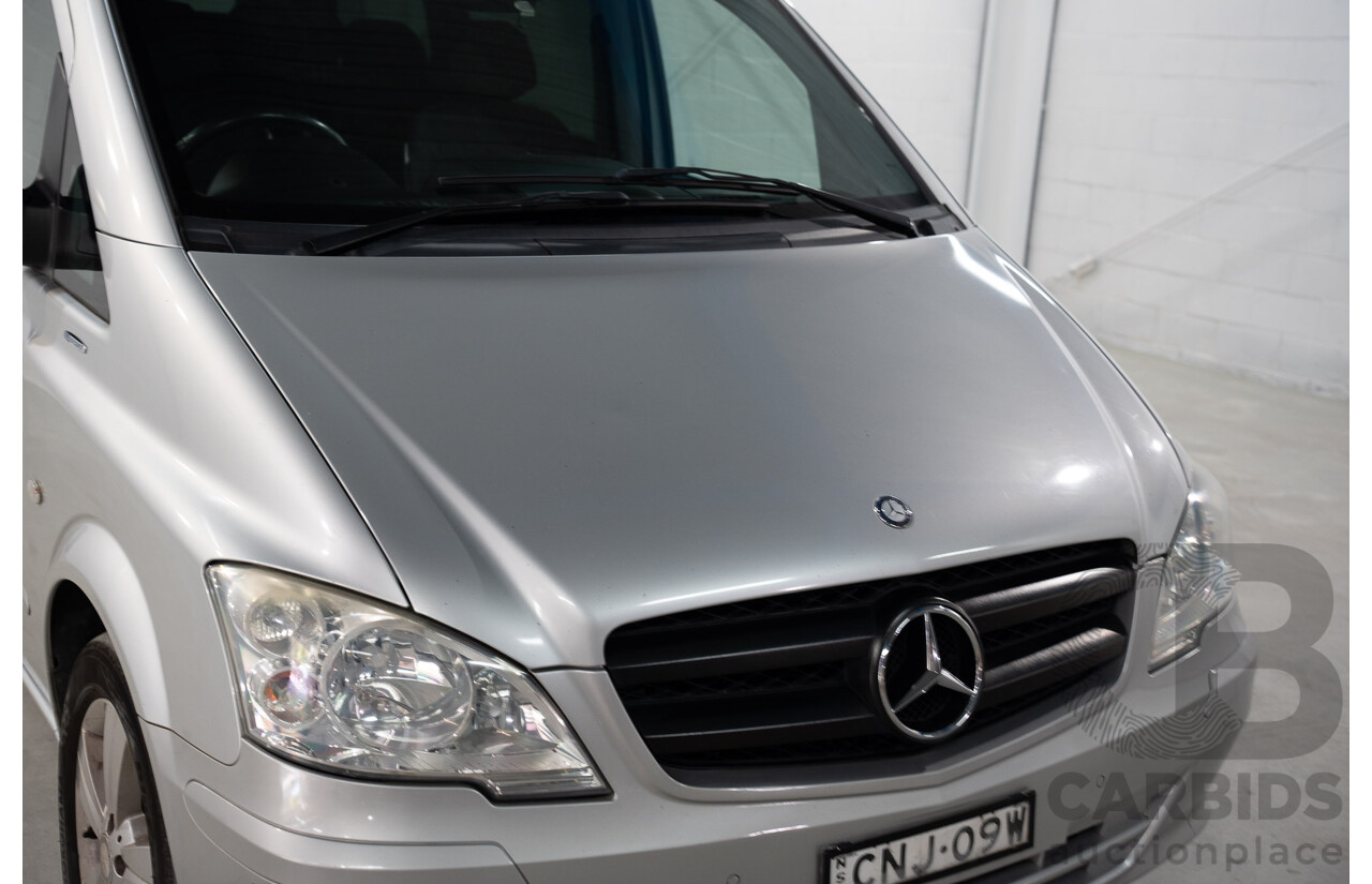 4/2013 Mercedes Benz Valente 4d Wagon Brilliant Silver Metallic Turbo Diesel 2.1L - 8 Seater