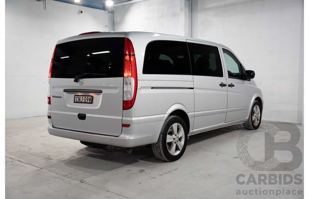 4/2013 Mercedes Benz Valente 4d Wagon Brilliant Silver Metallic Turbo Diesel 2.1L - 8 Seater