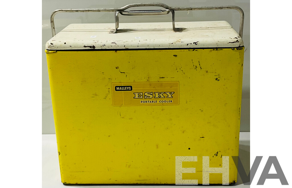 Vintage Metal Malleys Esky Portable Cooler