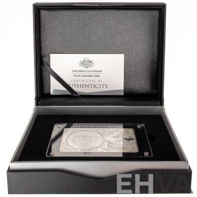 Australian RAM 2018 Silver One Dollar Coin and Bar Set, 25th Anniversary of the Silver Kangaroo .999