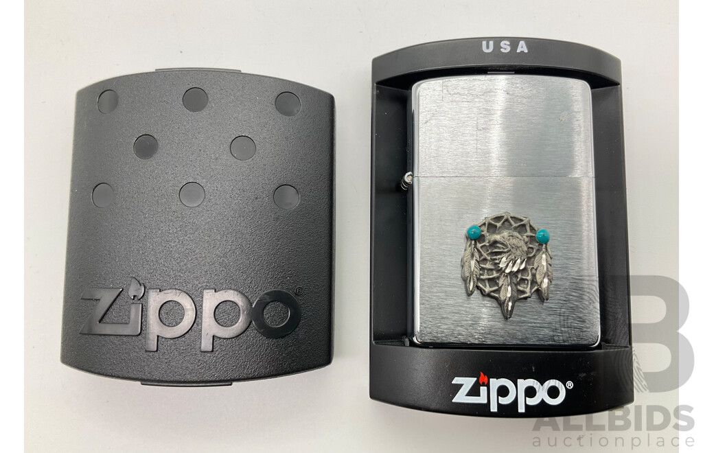 Zippo Lighter in Original Case, Dream Catcher, Made in USA