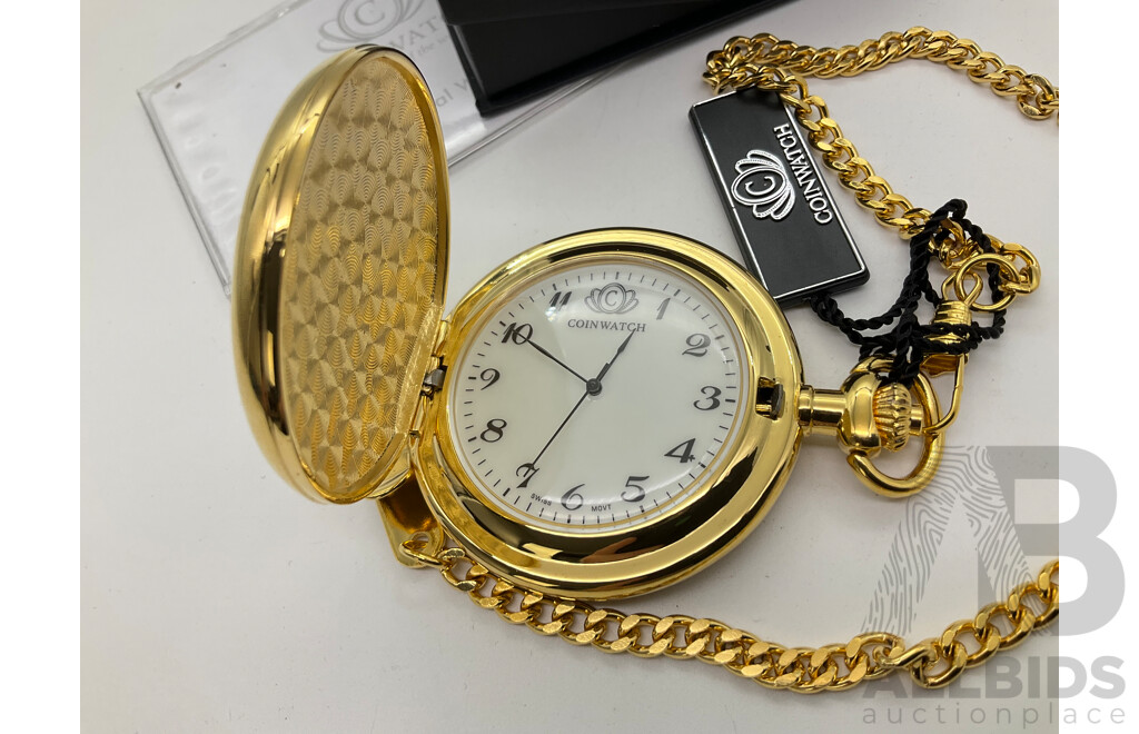 Coinwatch 1947 Penny Pocket Watch, Swiss Movement