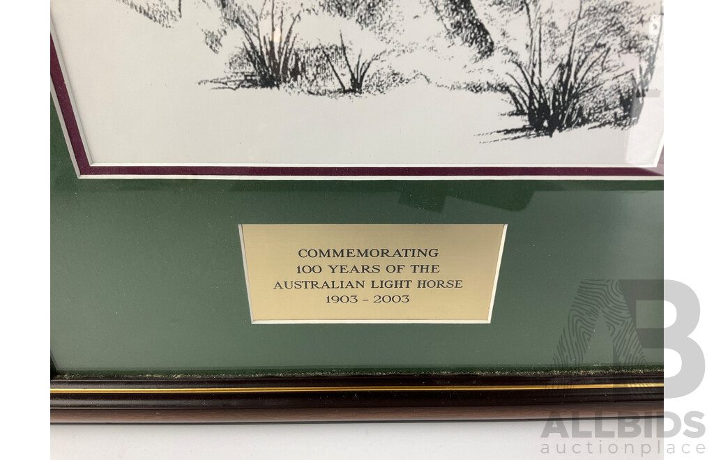 One Hundred Years of the Australian Light Horse Commemorative Framed Medallion