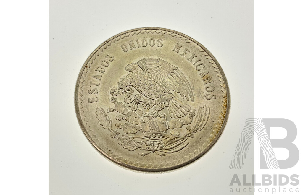 Mexico 1948 Five Peso Silver Coin .900