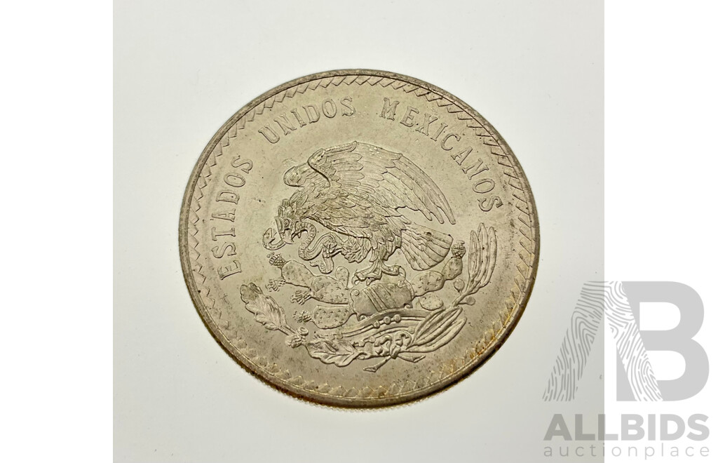 Mexico 1948 Five Peso Silver Coin .900