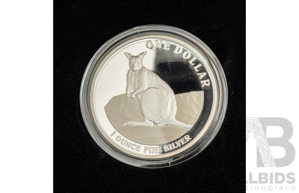 Australian RAM 2012 Silver Proof One Dollar Coin, Kangaroo Series .999