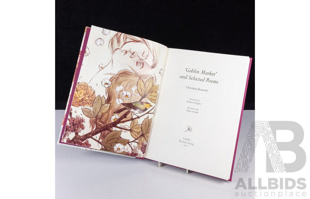 Collection Four Folio Society Titles Comprising Hassan by J Flecker, the Rubaiyat of Omer Khayyam, Goblin MArket by Christina Rosetti & the Prophet by K Gibran. All Hardcovers with Slip Cases