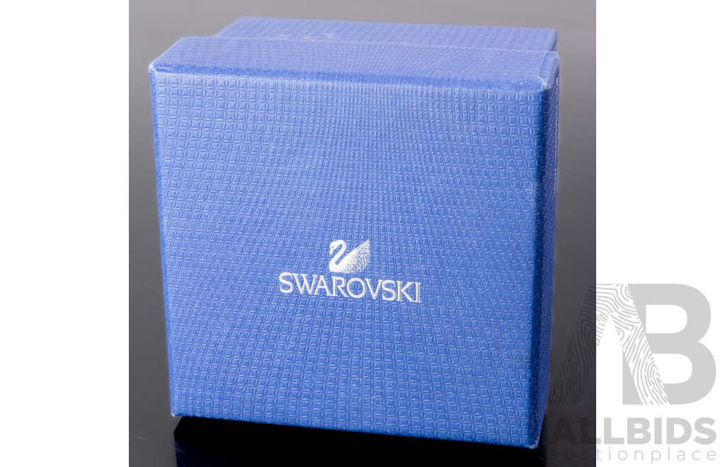 Collection Two Swarovski Austrian Crystal Frog Figures, in One Box