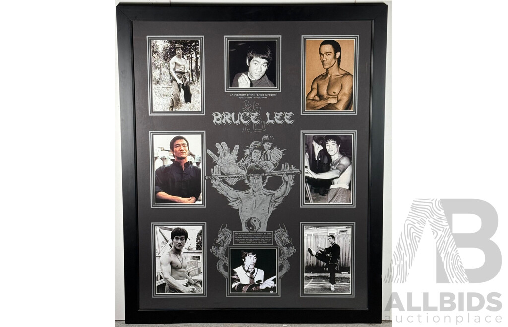Bruce Lee - the Greatest Martial Artist of All Time - Framed Presentation