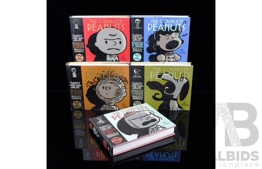 Collection Five The Complete Peanuts, Charles M Schulz, Canongate Books, 2006, Hardcovers with Dust Jackets