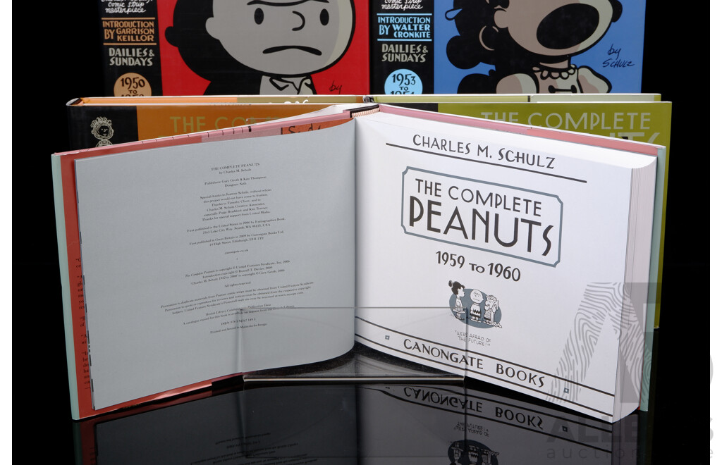 Collection Five The Complete Peanuts, Charles M Schulz, Canongate Books, 2006, Hardcovers with Dust Jackets