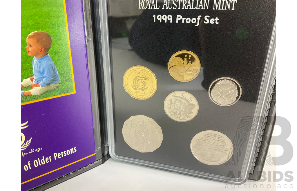 Australian RAM 1999 Six Proof Coin Set, International Year of the Older Person