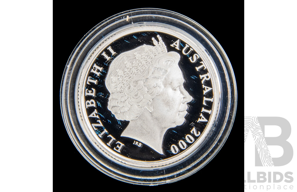 Australian RAM 2000 Silver Proof One Dollar Coin, HMAS Sydney II .999