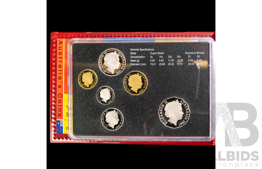 Australian RAM 2007 Six Proof Coin Set, Year of the Surf Lifesaver