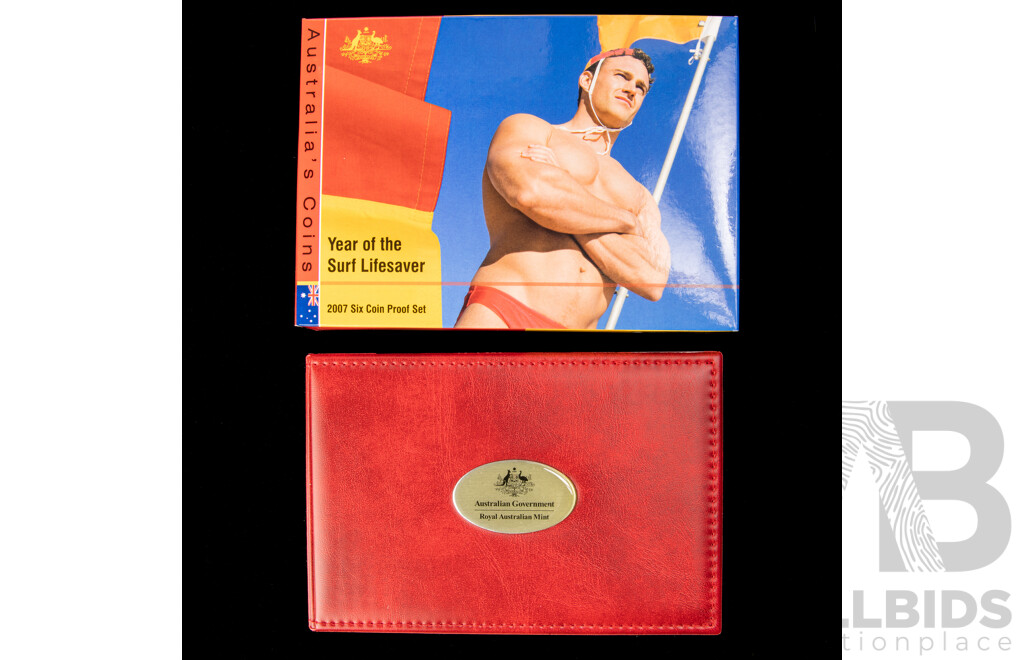 Australian RAM 2007 Six Proof Coin Set, Year of the Surf Lifesaver