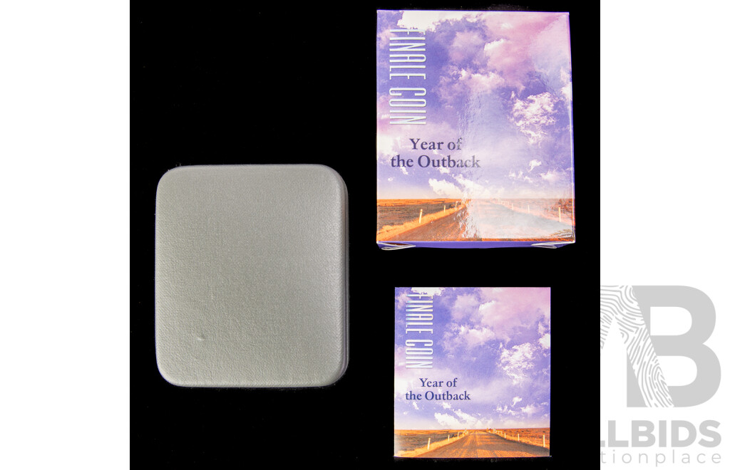 Australian RAM 2002 Holographic Proof Five Dollar Coin, Finale Coin, Year of the Outback .999