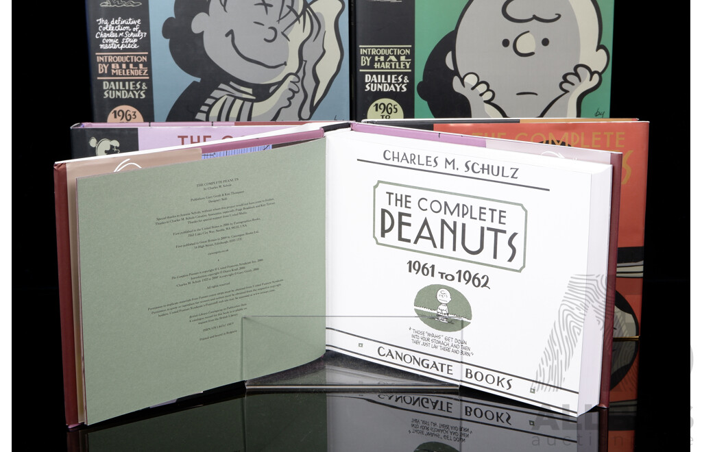 Collection Five The Complete Peanuts, Charles M Schulz, Canongate Books, 2011, Hardcovers with Dust Jackets