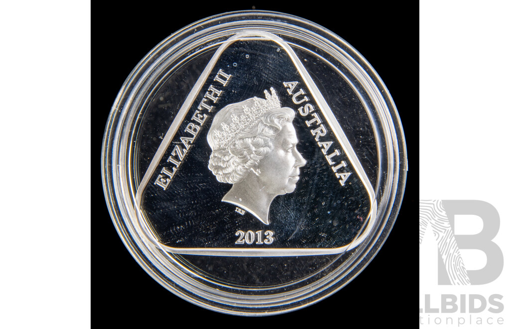 Australian RAM 2013 Silver Proof Triangular Coin, 25th Anniversary of Parliament House
