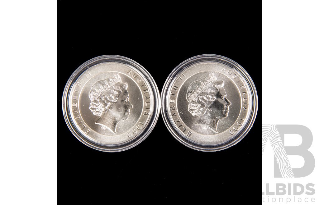 Australian RAM 1999 Silver Ten Dollar Coins of the Snowy Mountains Scheme .999