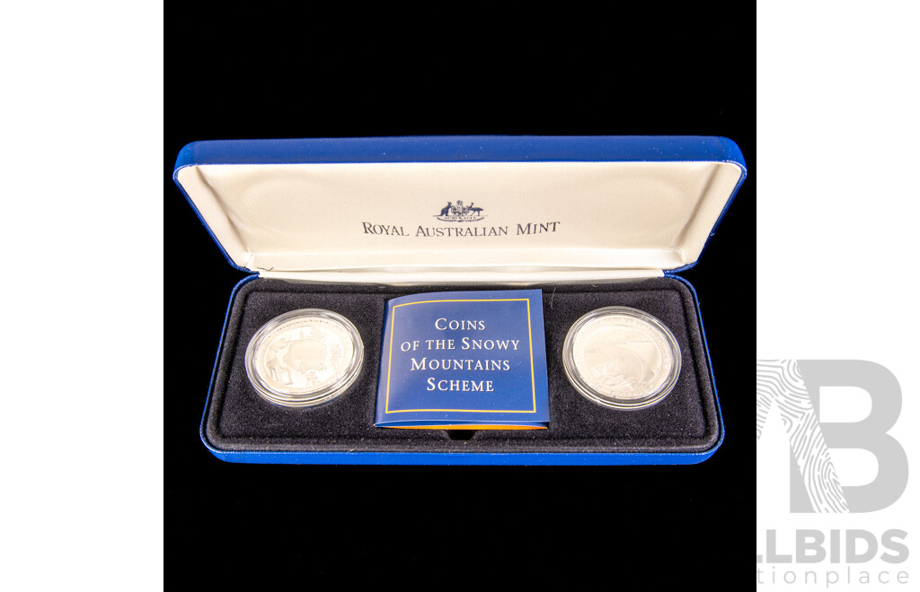 Australian RAM 1999 Silver Ten Dollar Coins of the Snowy Mountains Scheme .999